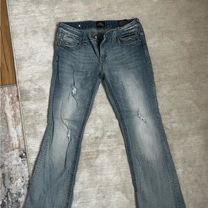 BE ROCK for express Women's Blue Flare Jeans